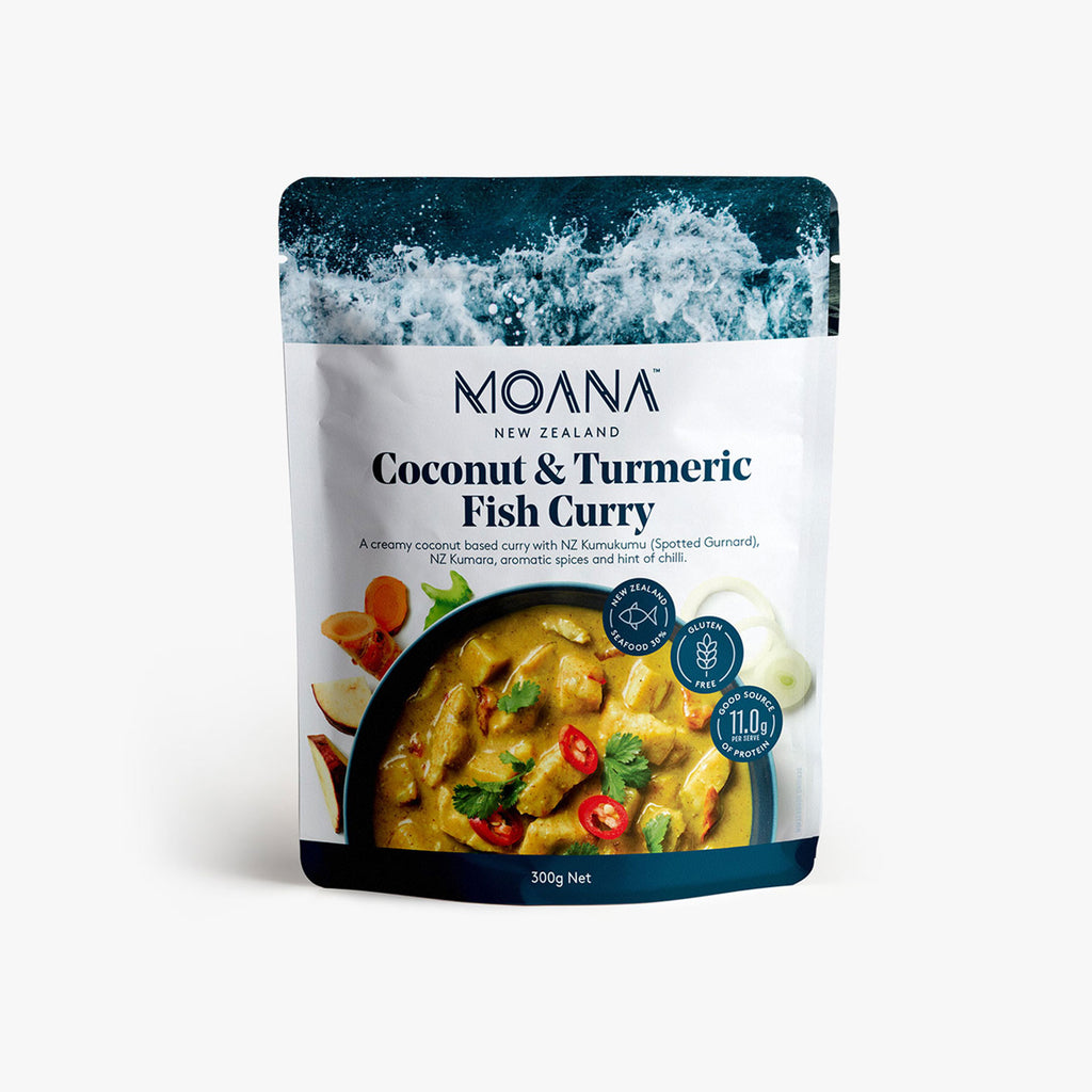 Coconut & Turmeric Fish Curry Ready to Eat Meals Moana New Zealand