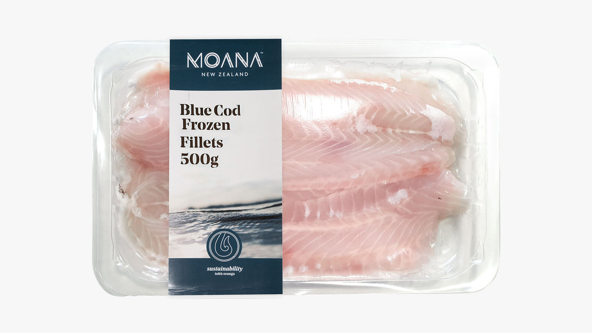 Blue cod fillets 500g Moana New Zealand